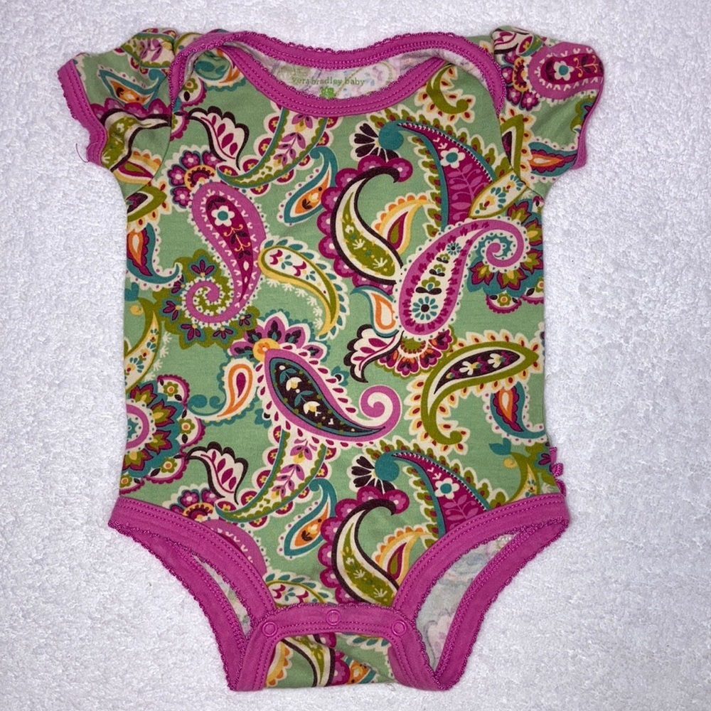 5/$20 Vera Bradley baby ruffle butt bodysuit 3/6m